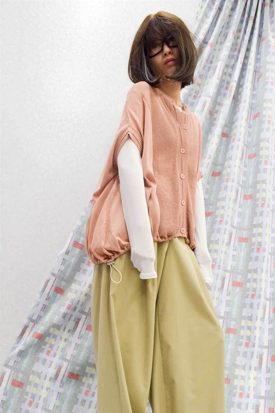 ATSURO TAYAMA シアーブラウス×ニット2点セット_main