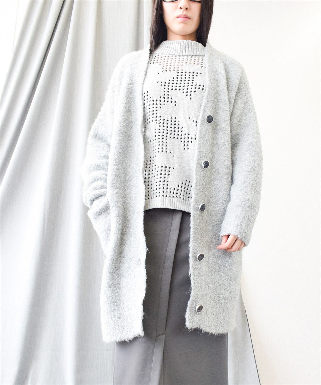 ATSURO TAYAMA ループヤーンカーディガン_main