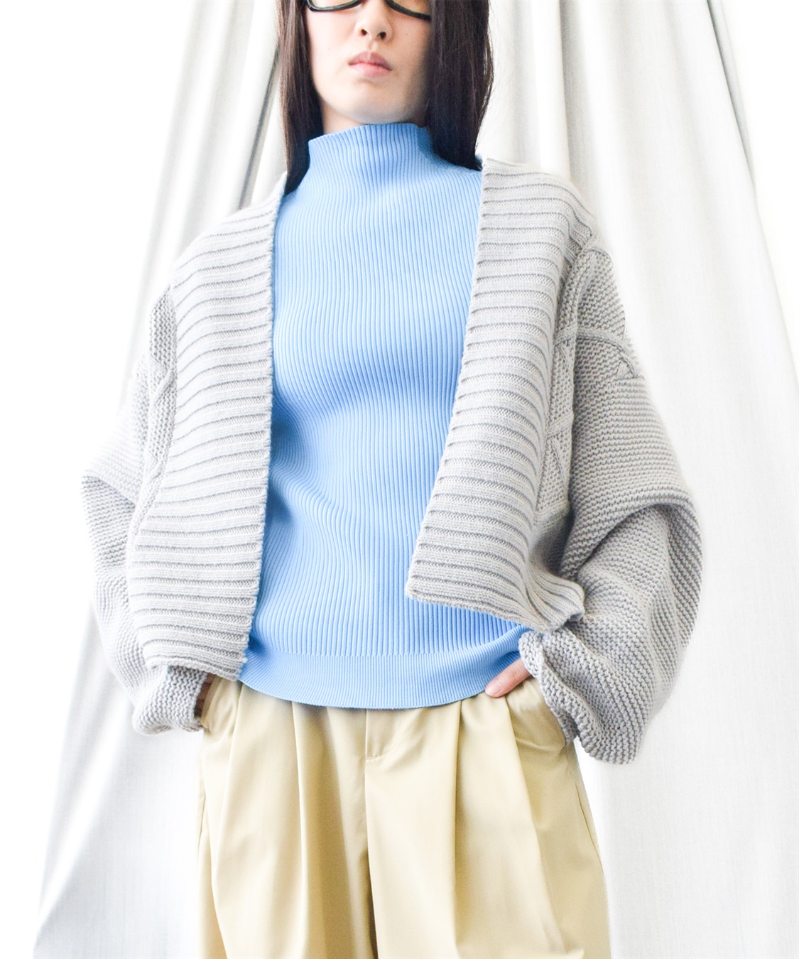 ATSURO TAYAMA ダイヤ柄カーディガン_main