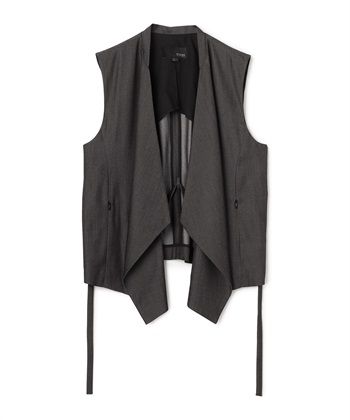 変形ノースリーブジャケット(ブラック-36)