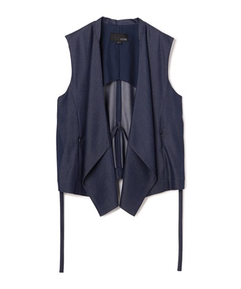 変形ノースリーブジャケット(ネイビー-36)