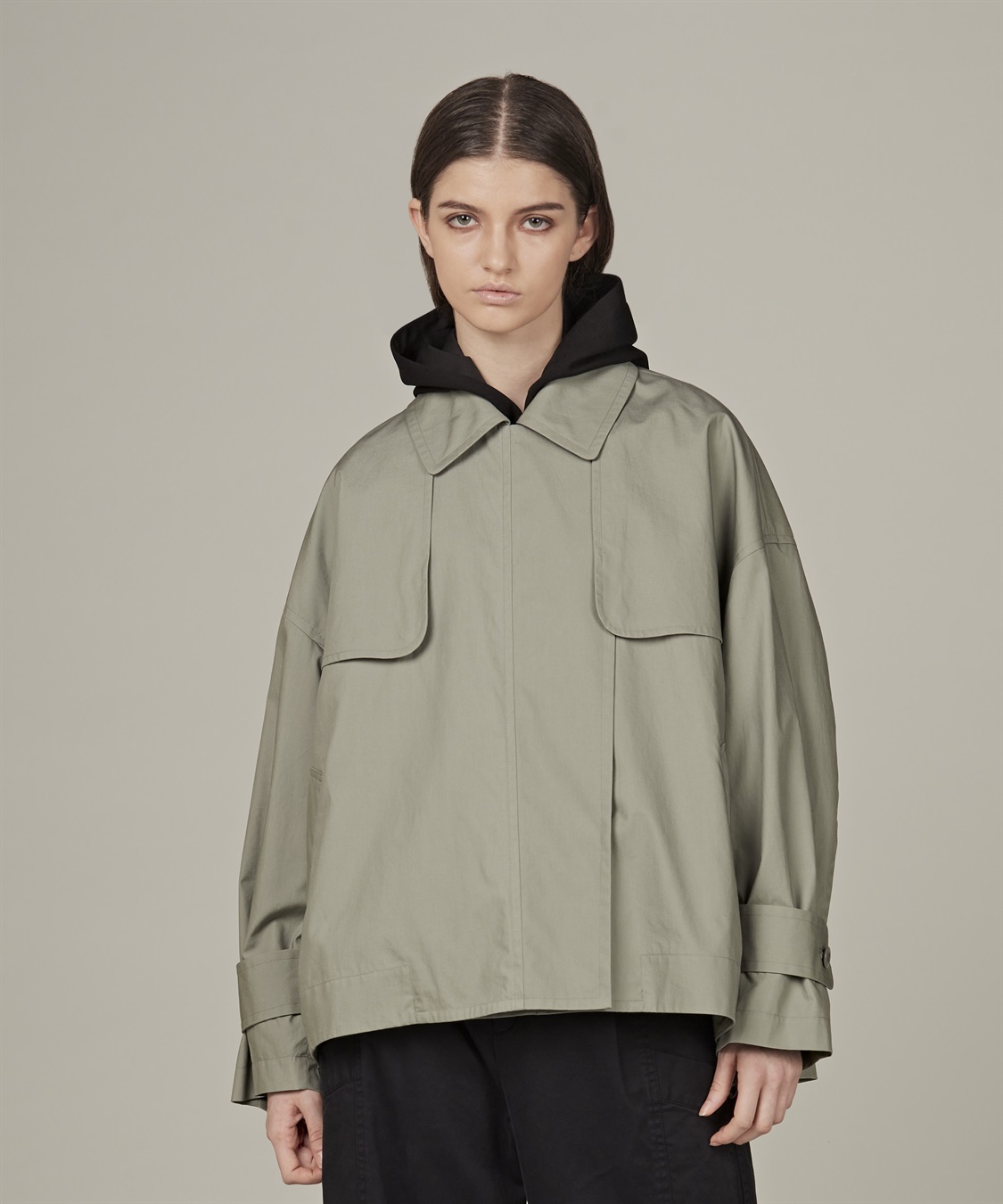 Acne Studios 23ss コットンポプリン シャツジャケット Acne Studios 23ss コットンポプリン シャツジャケット コットン
