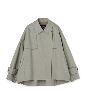 コットンポプリンジャケット(カーキ-34)