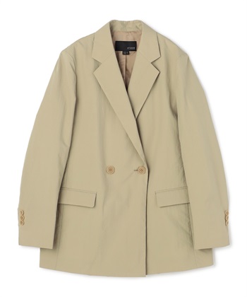 タフタテーラードジャケット(ベージュ-38)