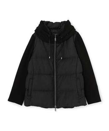 ATSURO TAYAMA 異素材フーデッドジップアップダウンジャケット_variationthumb_2