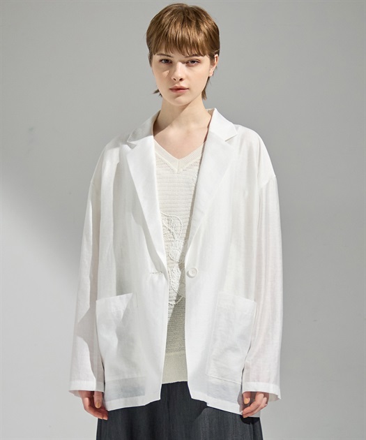 シアーローンテーラードジャケット