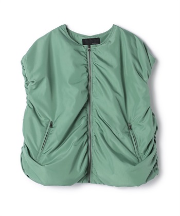 ポリエステルタフタパデッドベスト(ミント-36)