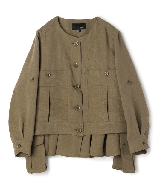 ATSURo TAYAMA ダークグレー レザーショートジャケット ATSURo TAYAMA ダークグレー レザーショートジャケット