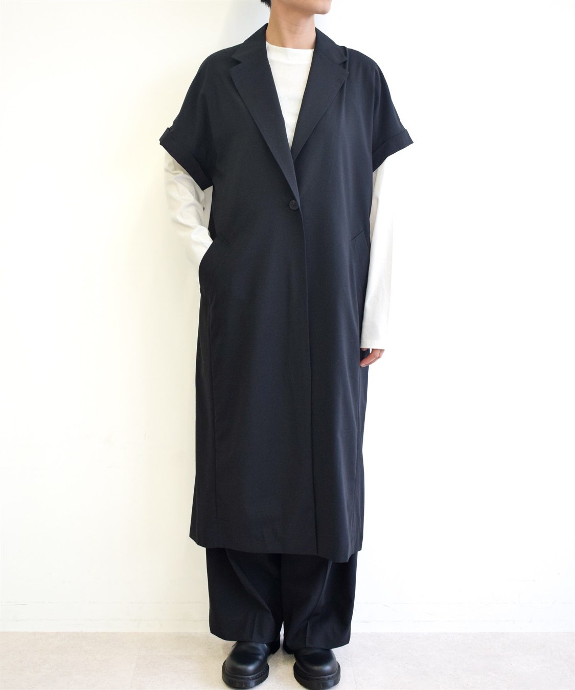 ATSURO TAYAMA ショート袖ロング丈ジャケット_main