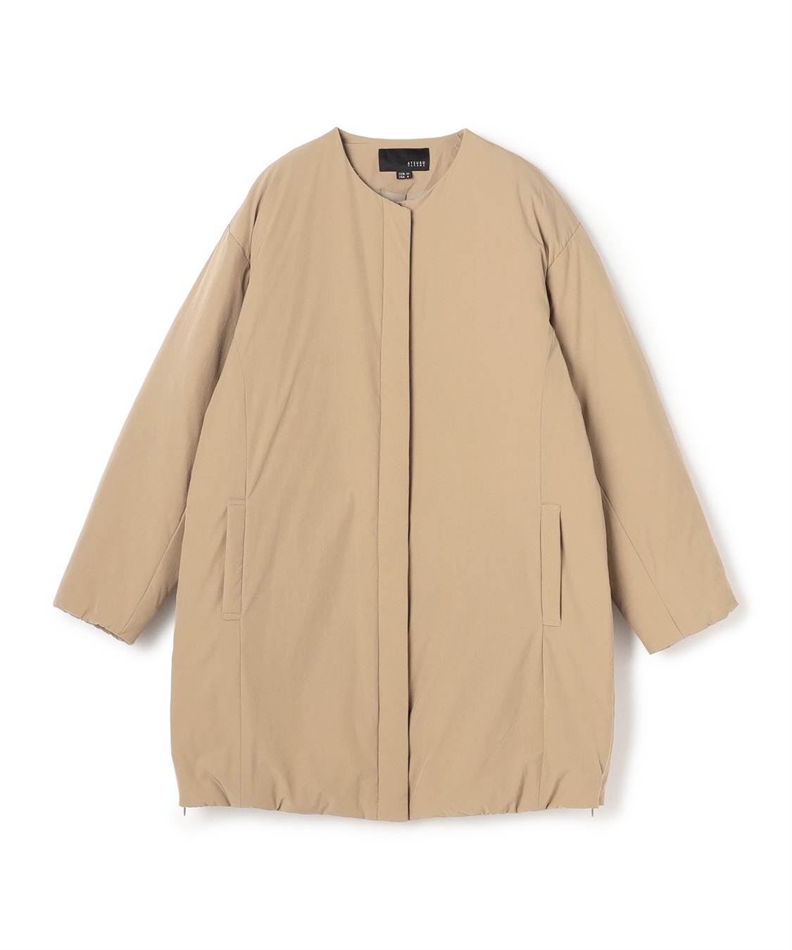 ATSURO TAYAMA ノーカラーダウンコート_variation_2