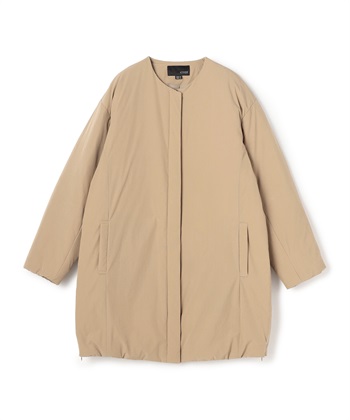 ノーカラーダウンコート(ブラウン系-36)