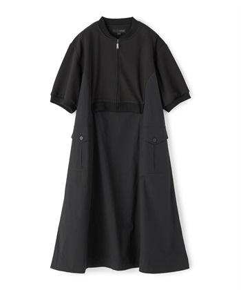 ATSURO TAYAMA カットソー&#215;布帛切り替えフレアワンピース_variationthumb_1