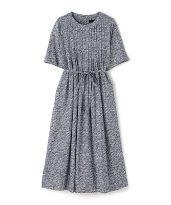 ジャガードフラワーワンピース(ブルー系-36)