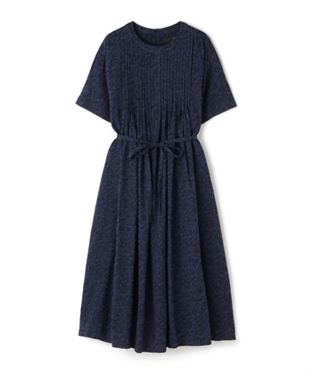 ジャガードフラワーワンピース(ネイビー系-36)