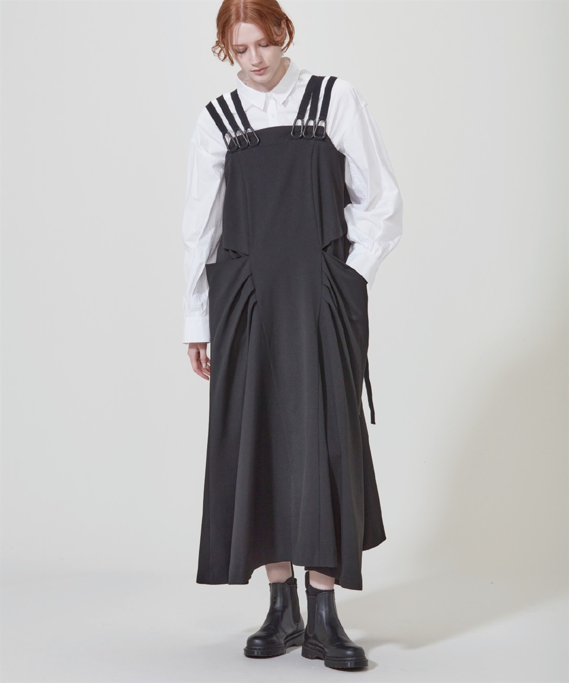 ATSURO TAYAMA カラビナストラップジャンパースカート_main