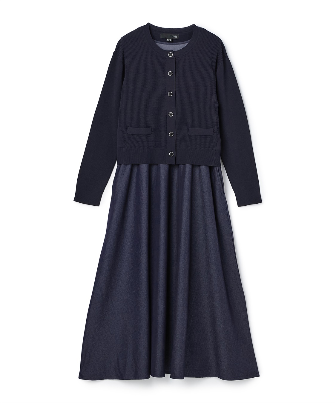 ATSURO TAYAMA カーディガンドッキングワンピース_variation_2