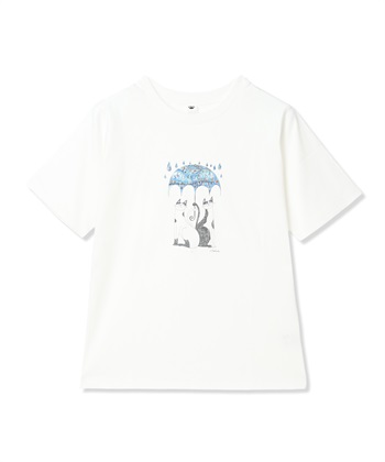 おかべてつろう「いっしょなら」Tシャツ(オフホワイト-M)