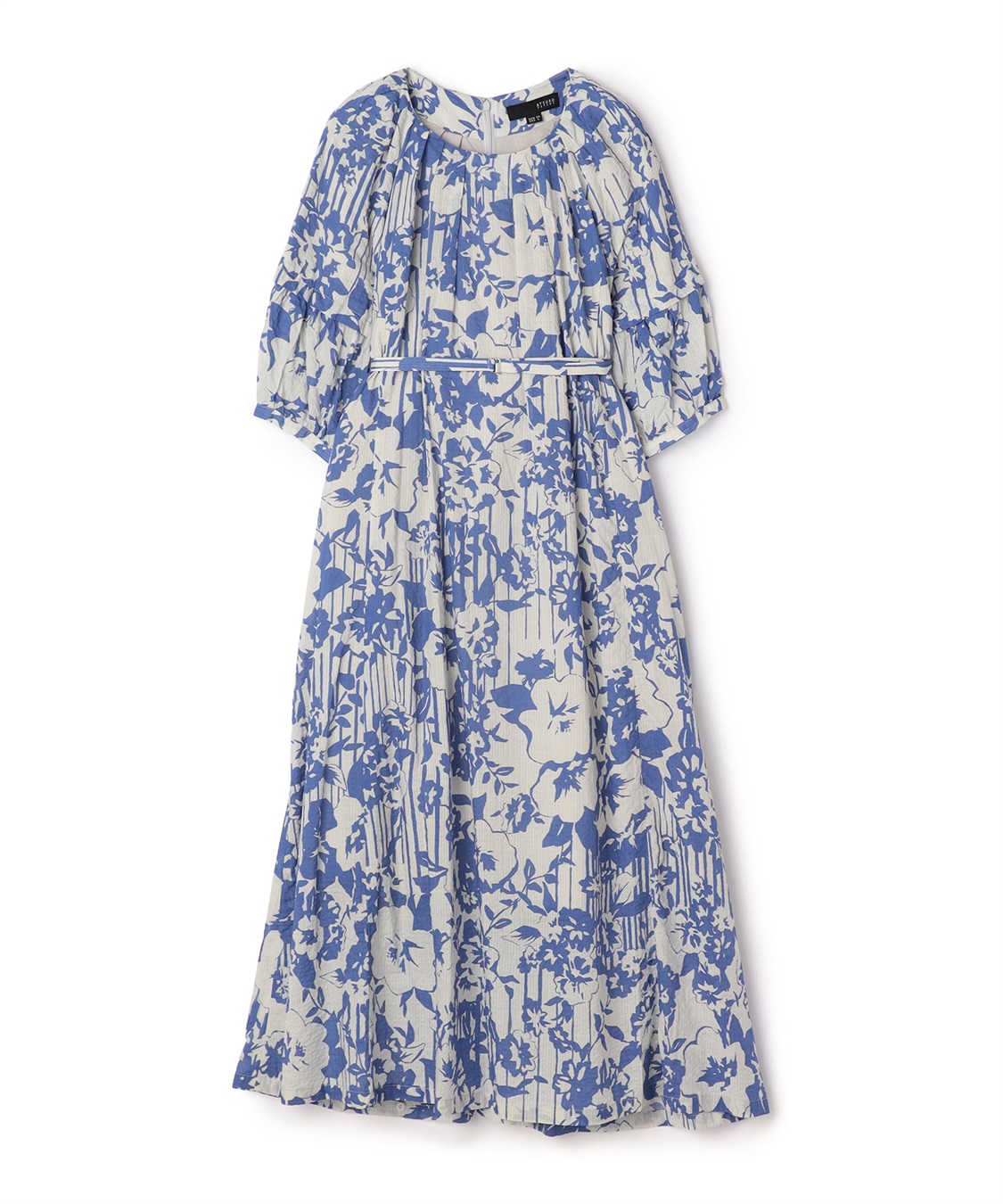 ATSURO TAYAMA モノトーンストライプ&#215;フラワーワンピース_variation_2