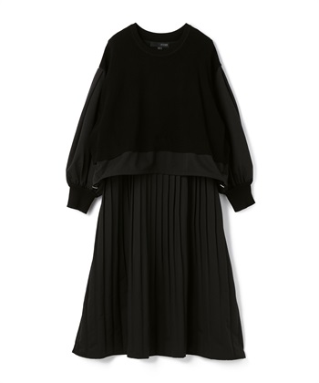 ドッキングワンピース(ブラック-36)