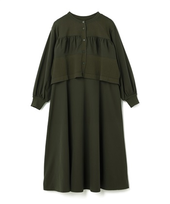 ATSURO TAYAMA レイヤード風切替えデザインワンピース_variationthumb_2