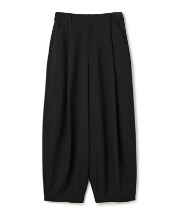 裾絞りリラックスパンツ(ブラック-36)