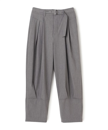 フロントタックパンツ(グレー-36)