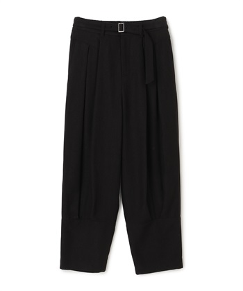 フロントタックパンツ(ブラック-36)