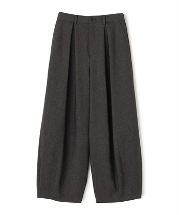ワイド幅ボリュームパンツ(ブラック-36)