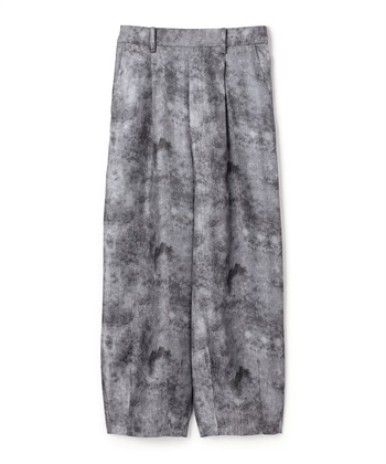 アートプリントパンツ(グレー系-36)