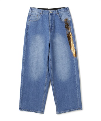 ATSURO TAYAMA ペイント柄デニムワイドパンツ_variationthumb_1