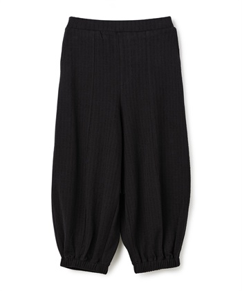 ジャカード裾絞りパンツ(ブラック-36)