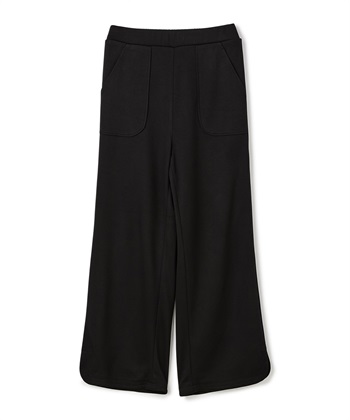 ダンボールニットワイドパンツ(ブラック-36)