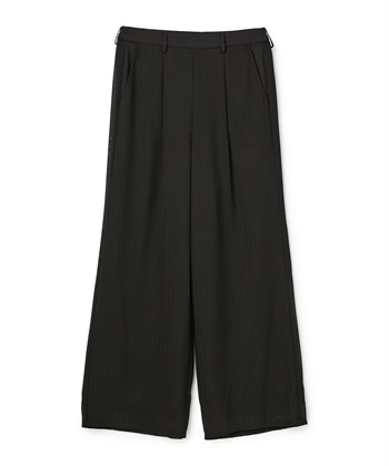 ヘリンボーンワイドパンツ(ブラック系-36)