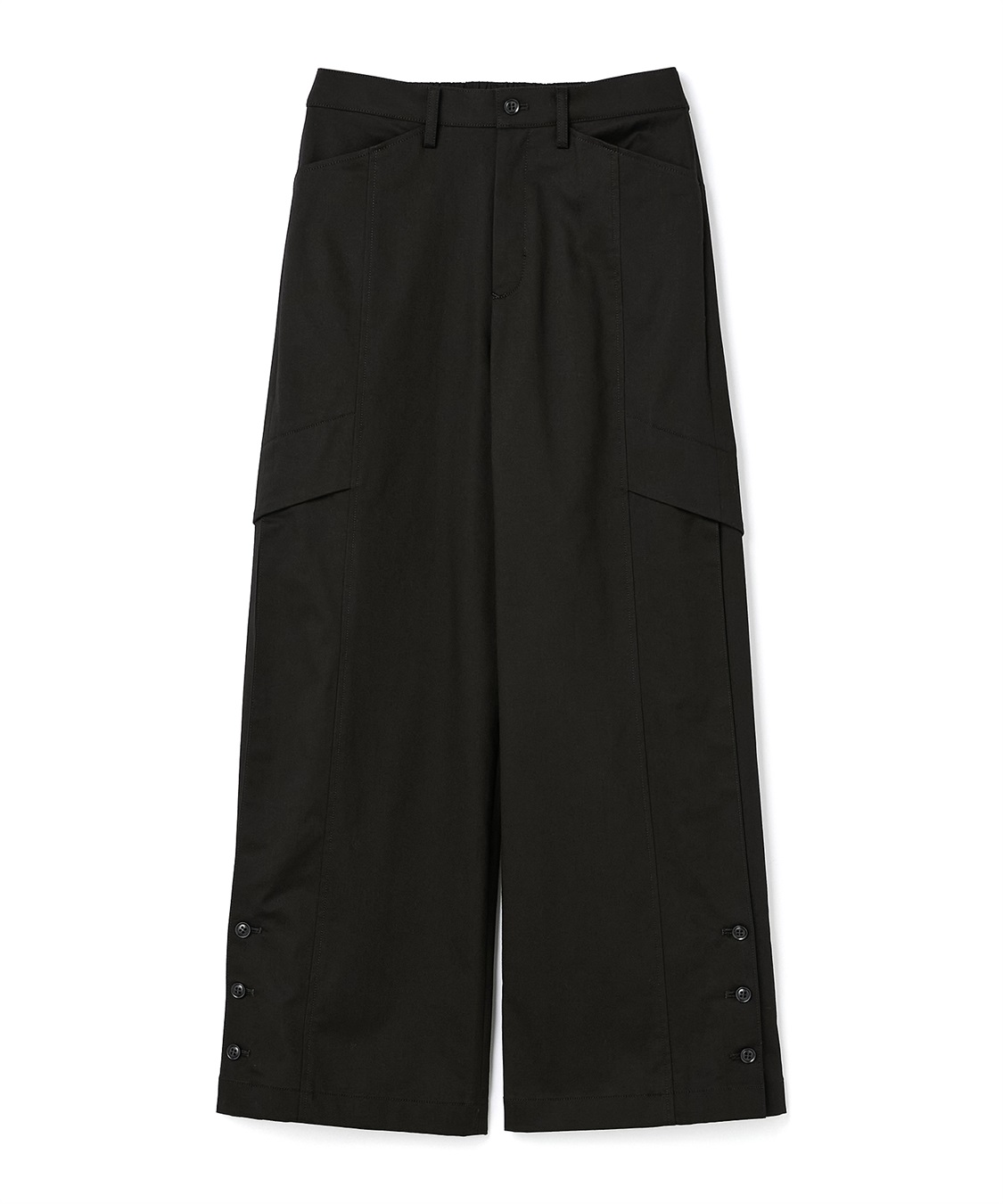 ATSURO TAYAMA 裾ボタンワイドパンツ_variation_1