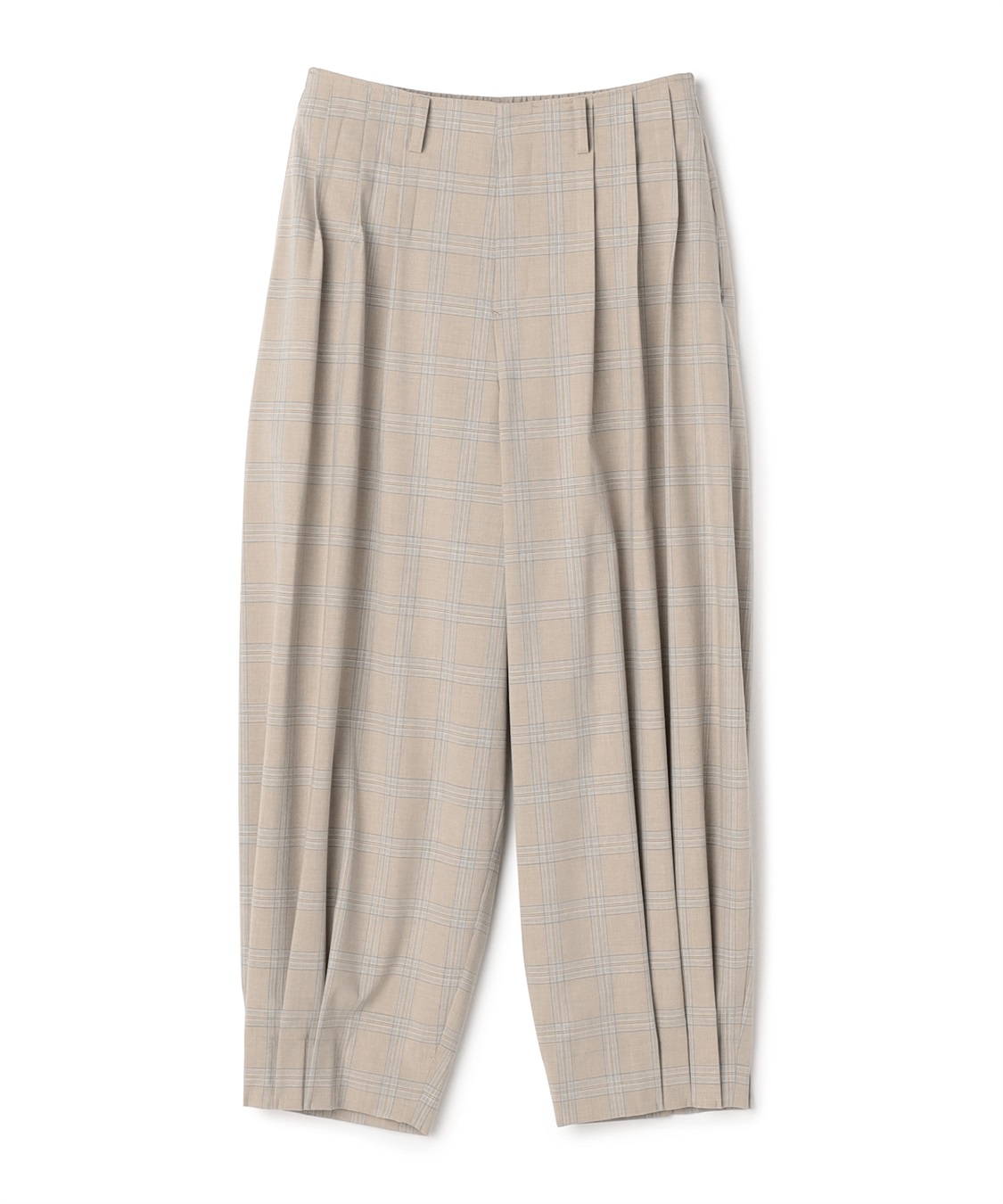 ATSURO TAYAMA 杢チェックタックパンツ_main