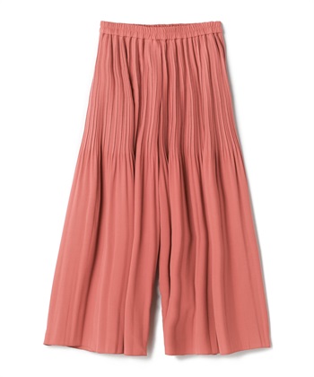 スラブオックス消しプリーツワイドパンツ(オレンジ-36)