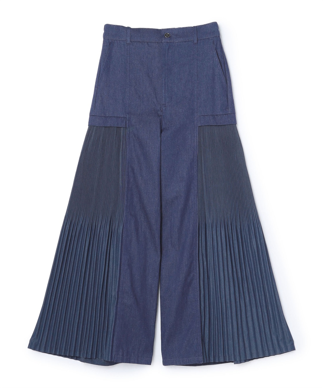 ATSURO TAYAMA サイドプリーツワイドデニムパンツ_main