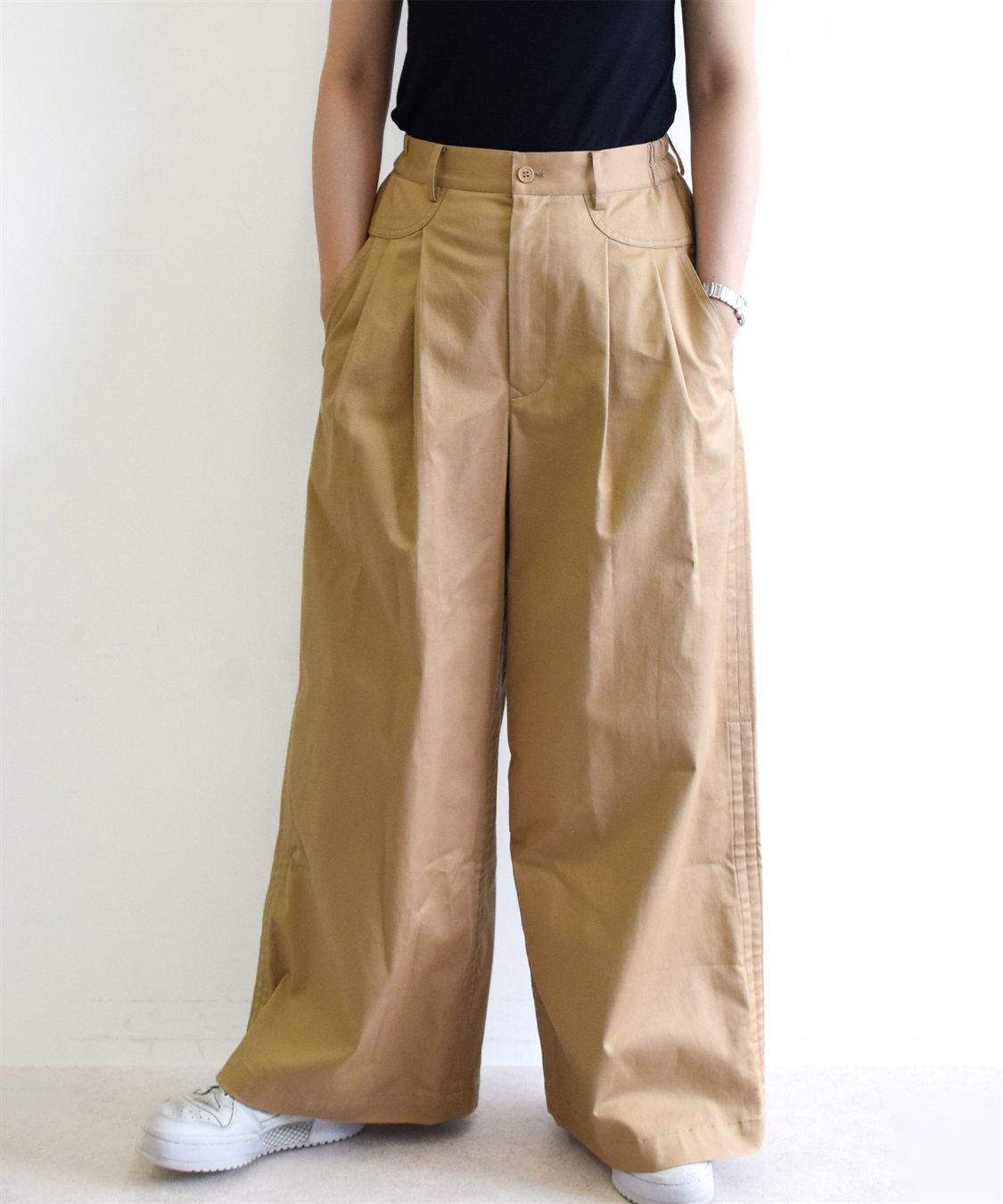 ATSURO TAYAMA ワイドチノストレッチパンツ_main