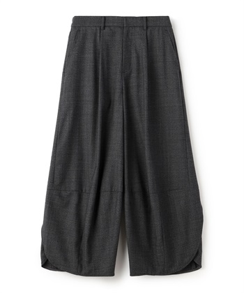 サキソニーストレッチワイドパンツ(グレー-36)