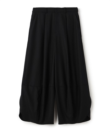 サキソニーストレッチワイドパンツ(ブラック-36)