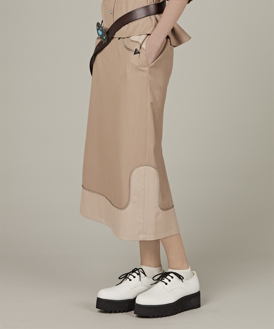 ATSURO TAYAMA 切り替えスカート_main