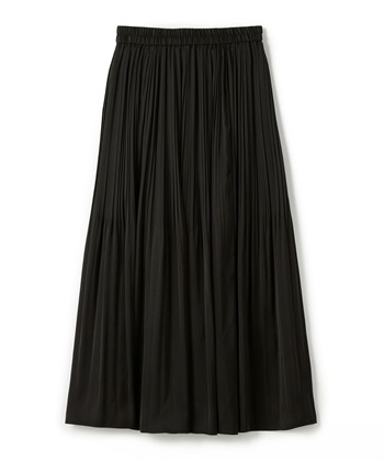 プリーツギャザースカート(ブラック-36)