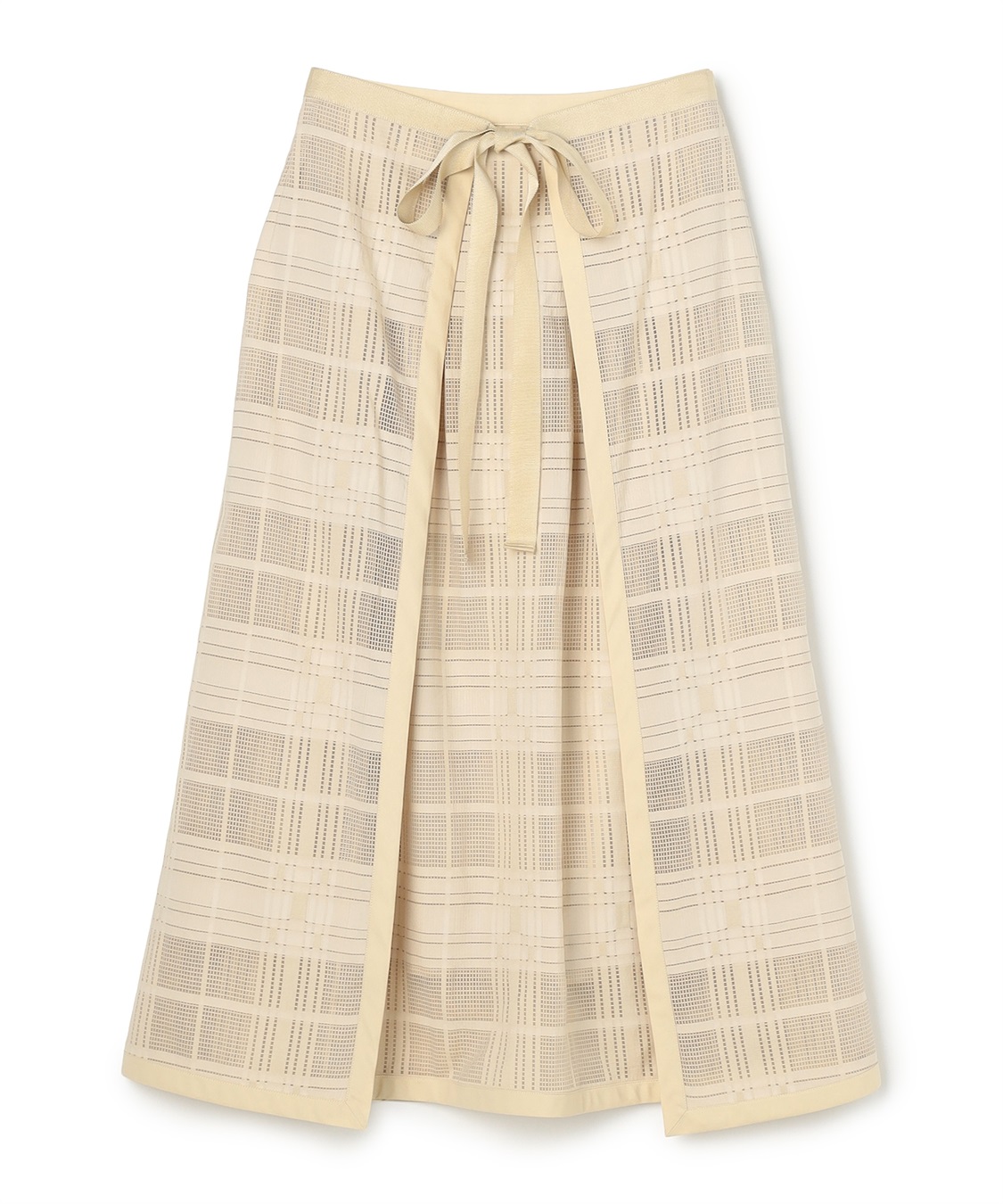 ATSURO TAYAMA シースルーチェックスカート_variation_2