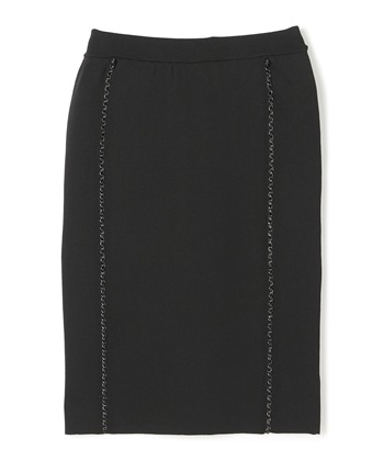 ATSURO TAYAMA レザーチェーンニットタイトスカート_variationthumb_1