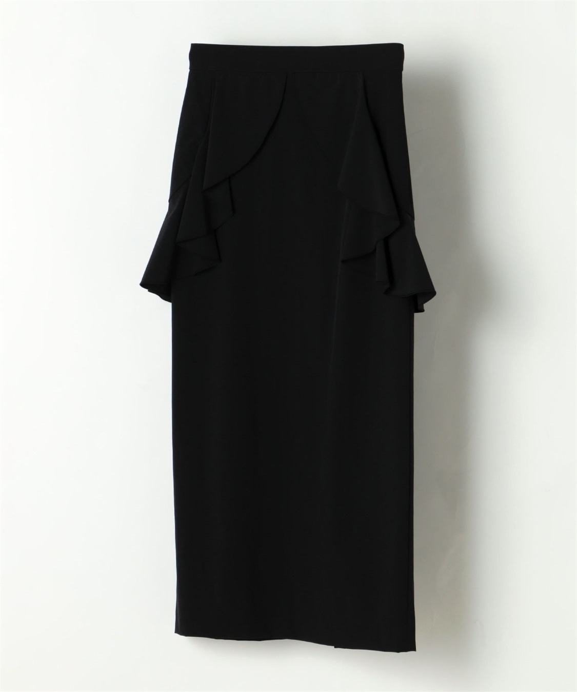 ATSURO TAYAMA ナイロンストレッチフリルペンシルスカート_main