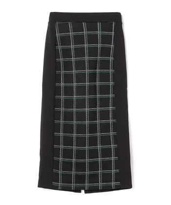 クラシックチェックタイトスカート(ブラック-38)