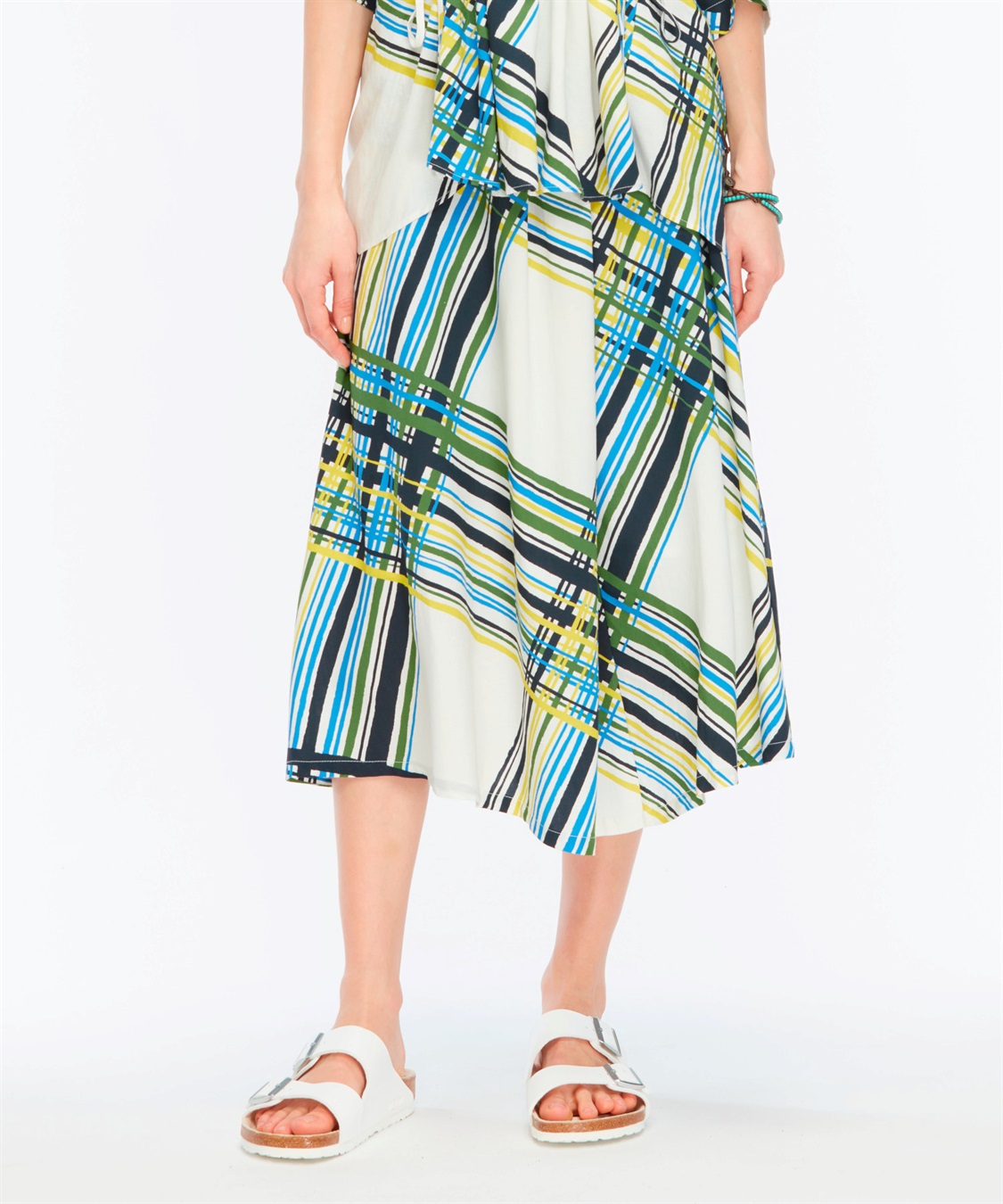 ATSURO TAYAMA バイヤスチェックタックスカート_main