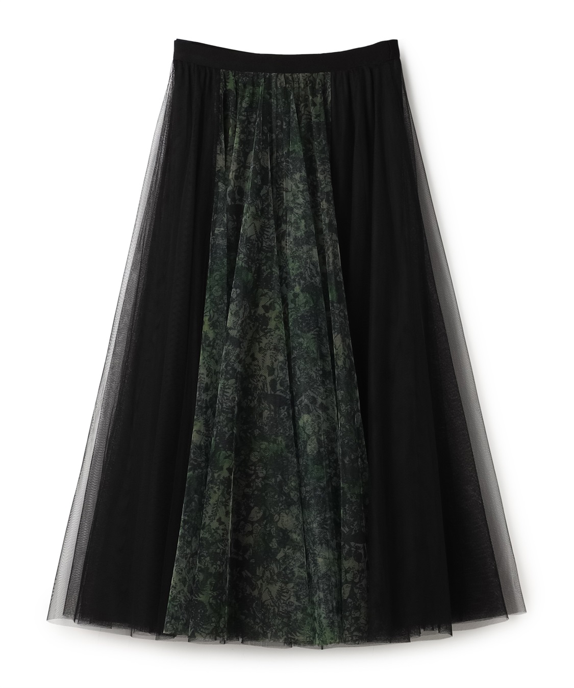 ATSURO TAYAMA プリントメッシュフレアスカート_variation_2