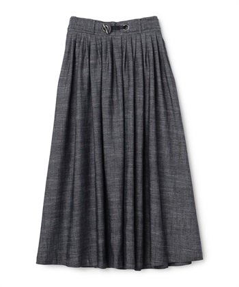 ATSURO TAYAMA シャンブレーギャザースカート_variationthumb_2