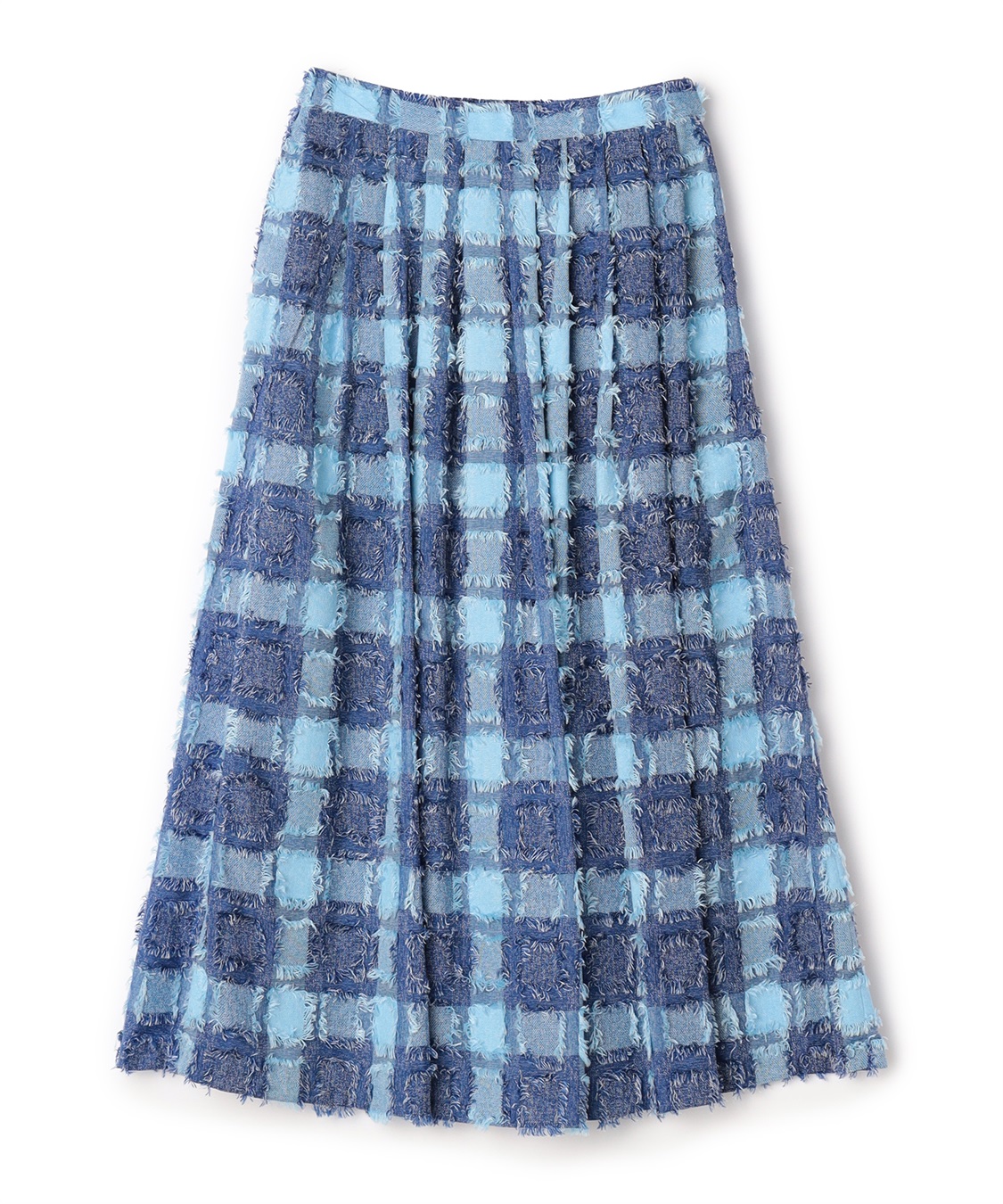 ATSURO TAYAMA ジャカードチェックフレアスカート_variation_2